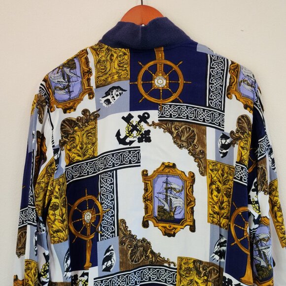 Saint Germain Paris Women M Nautical Theme Light Jacket Old Money Vtg Retro 80' - Picture 12 of 16